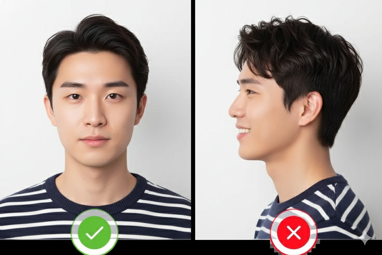 correct face example